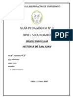 LICEO P.A. SARMIENTO - Sexto Año - Historia de San Juan - Orientada - Guía - 3