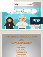 Presentation GREETINGS, INTRODUCTION AND CONGRATULATION