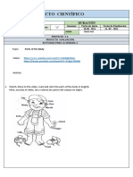 Proyecto Científico Evaluación 3ro # 2 Parc (20 - 24 Septiembre 2021) Estudiantes Avanzada