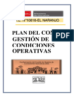 PLAN DE COMITE DE GESTIÓN DE CONDICIONES OPERATIVAS-2022 Orana