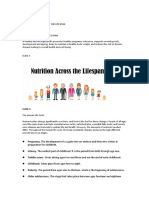 Nutrition Across The Lifespan