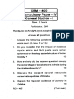 28 - CSM - Compulsory P - IV General Studies - I