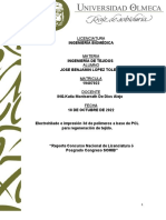 Electrohilado e Impresión 3d de Polímeros A Base de PCL para Regeneración de Tejido.