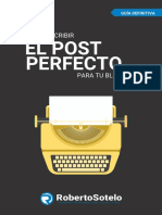 Como Escribir El Post Perfecto