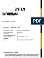 #1 Introduction Konsep Sistem Informasi