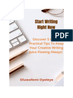 Start Writing Right Now