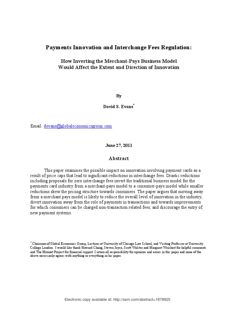 Fee intelligence overview