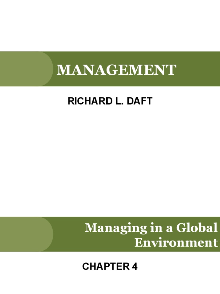 Ch04 - Managing in A Global Environment | PDF