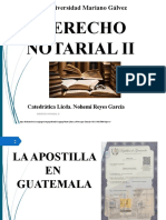 Derecho Notarial II-La Apostilla-2022