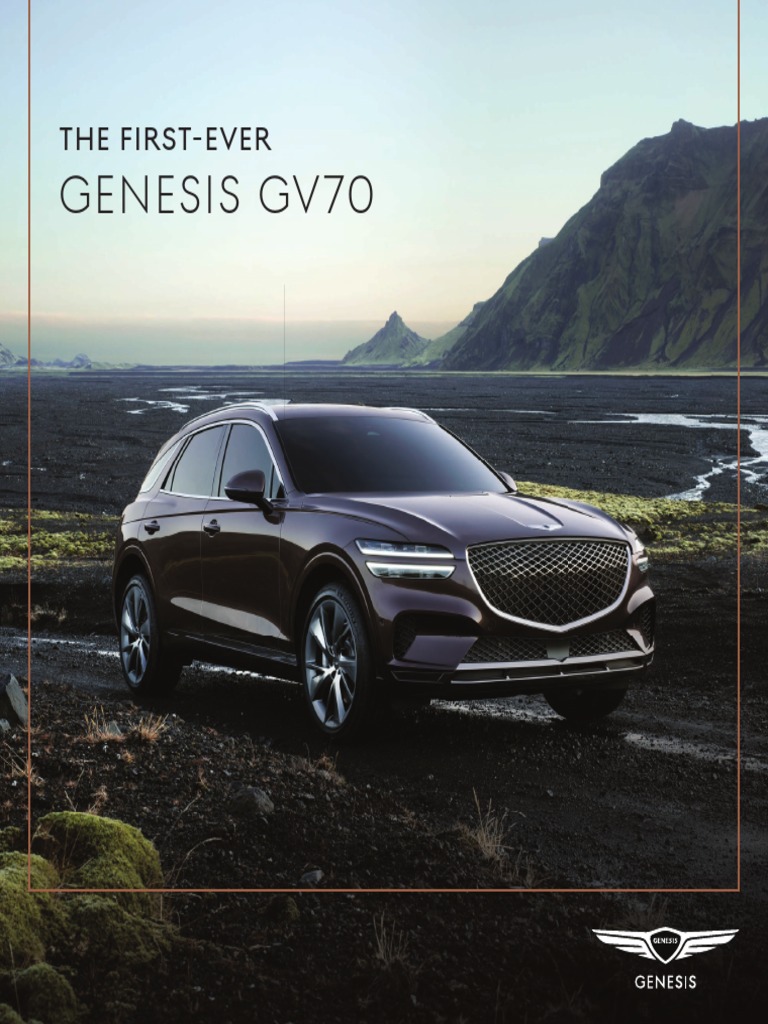 2022 Genesis GV70 Brochure PDF Four Wheel Drive Android