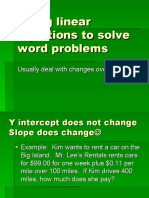 Using Linear Equations To Solve Word Problems