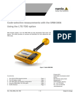An HF 1106 E SRM Codeselective Measurements LTE TDD