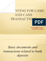 Cash and Cash Transactions