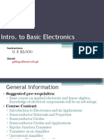 Intro To Basic Electronics Lect 1 Jan 2017