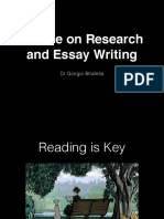 Tips On Research and Essay Writing