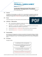 GLOBAL MIN-MET - Risk Management Procedure