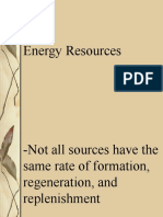 Energy Resources - Non-Renewable Energy Resources