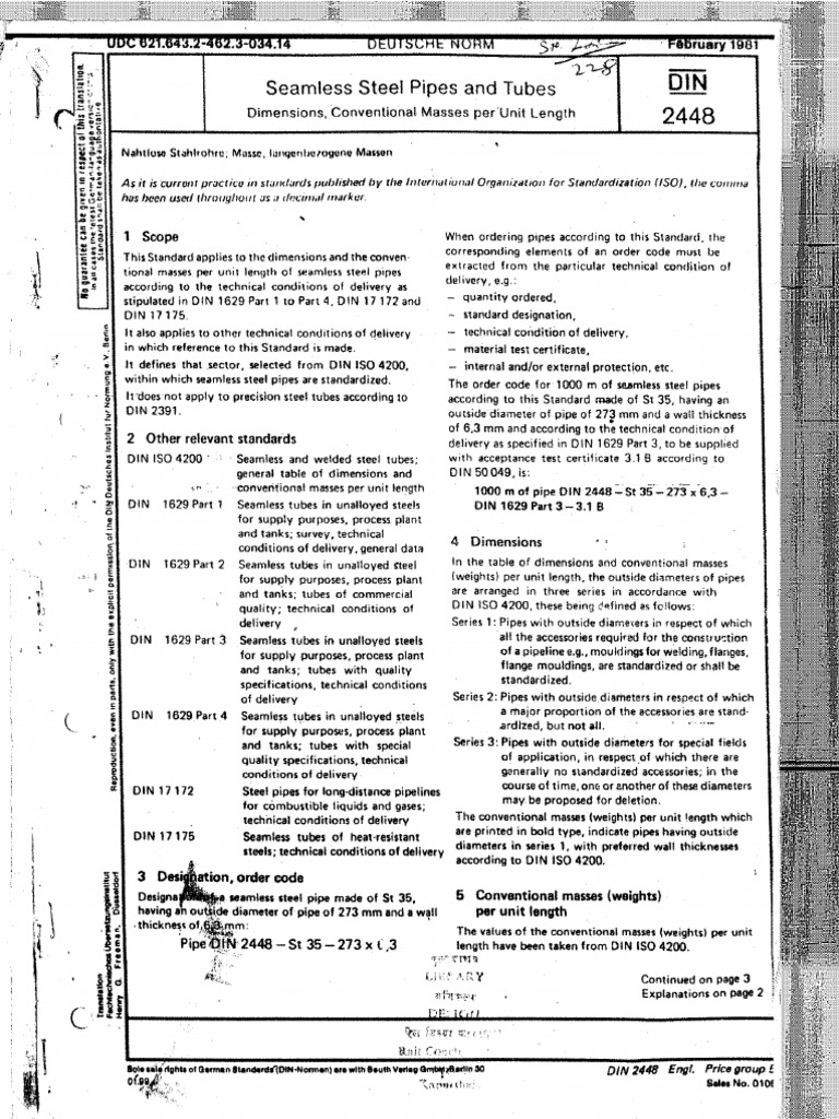 Din 2448 | PDF
