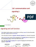 Chapter 7: Cell Communication and Signaling 1: Dr. Ivonne Bejarano
