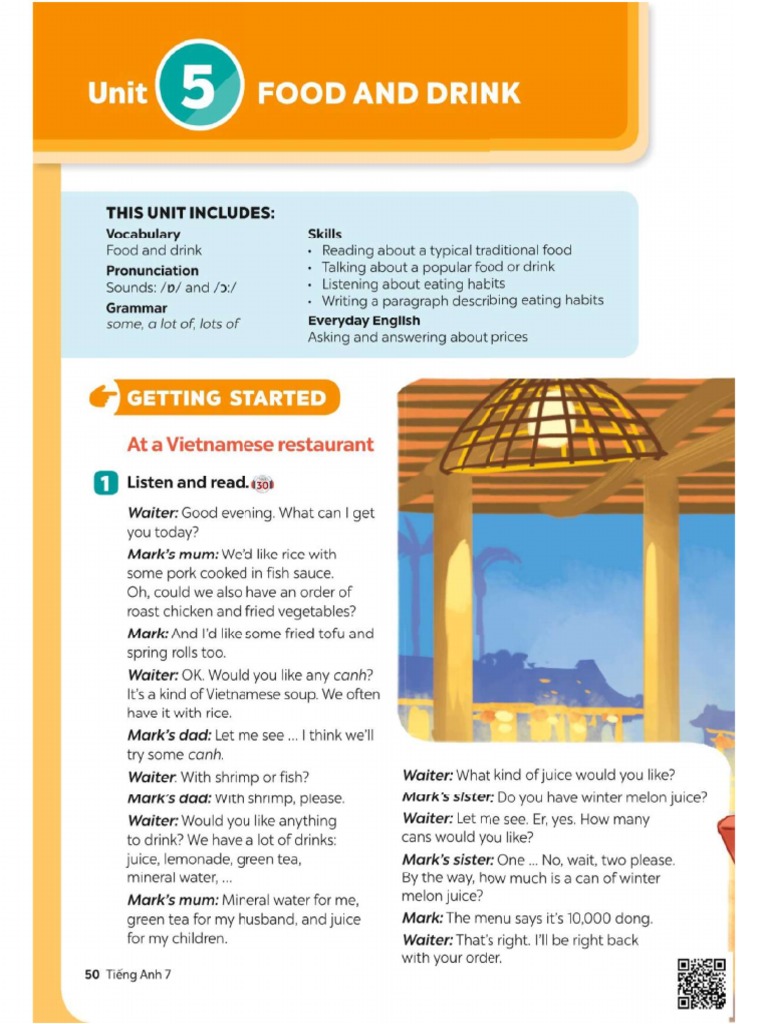 Unit 5 Food And Drink Pdf