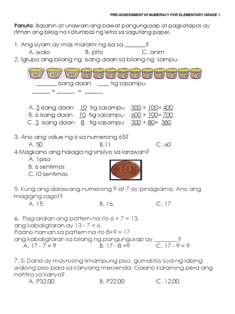 Grade 1 | PDF