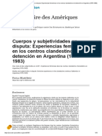 1-Cuerpos y Subjetividades. Experiencias Femeninas en Centros Clandestinos (1976-1983)