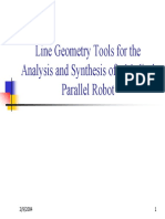 Line Geometry Tools For The Analysis and Synthesis of A Medical Parallel Robot