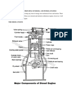 Operating Principle of Diesel and Petrol Engines