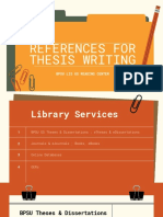 References For Thesis Writing