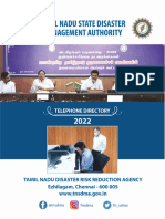 2022 TNSDMA Telephone Directory Tamil Nadu State Disaster Management Authority 306 Pages