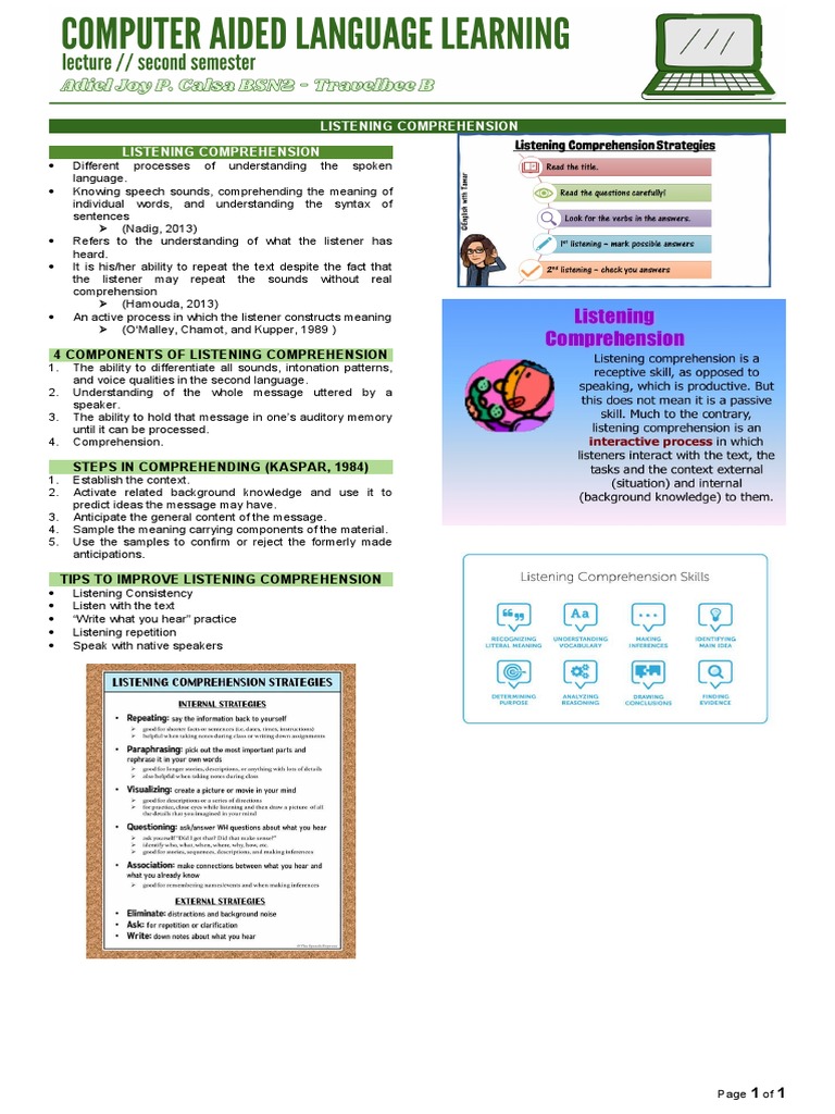 Enhance Your Listening Comprehension Skills | PDF