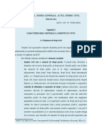 Drept Civil. Teoria Generală. Actul Juridic Civil Note de Curs Lector Univ. Dr. Violeta Slavu