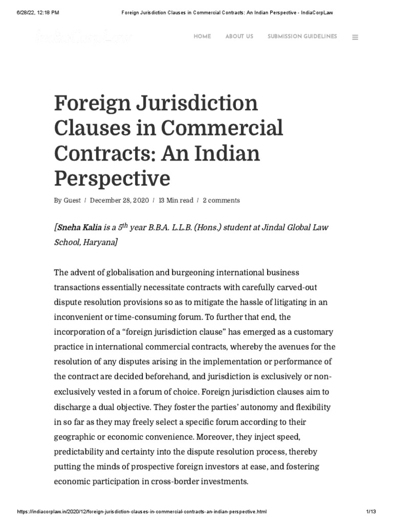 foreign-jurisdiction-clauses-in-commercial-contracts-an-indian