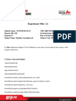 Experiment Title- 2.1 SVM accuracy analysis