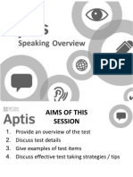 APTIS-Speaking Overview (With USEFUL PHRASES for general speech)