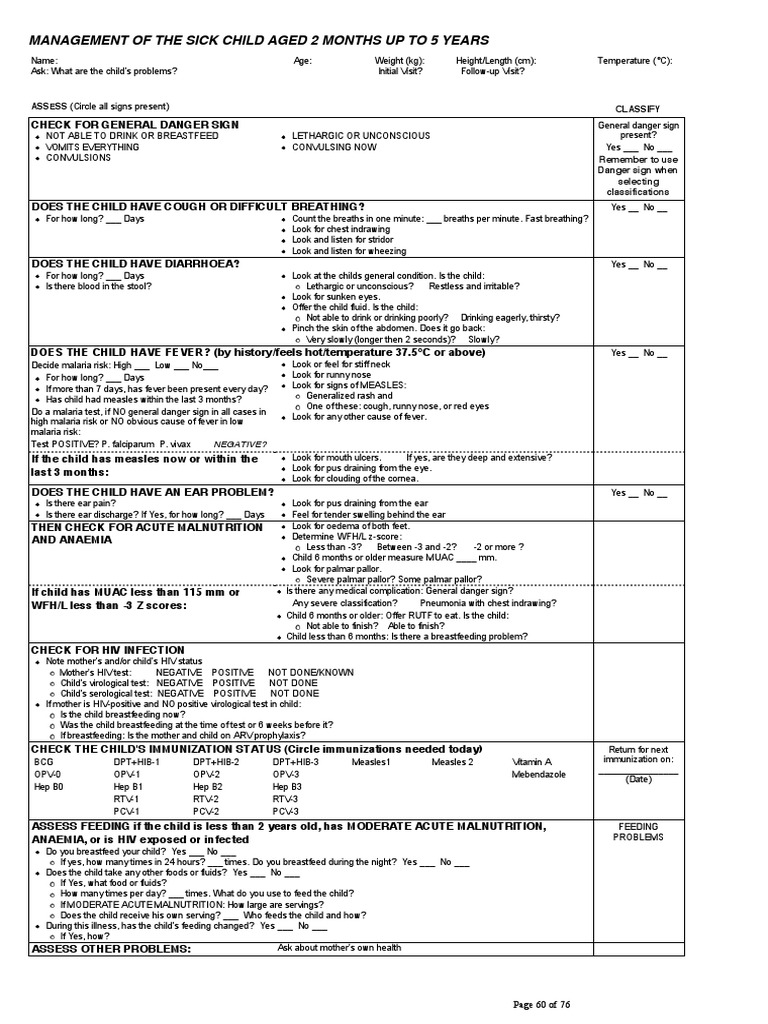 Imci Booklet For CHN Pages 64 71 Pages 1,8 | PDF | Breastfeeding ...