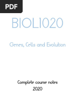 BIOL1020 Notes