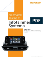  Automated Testing of Infotainment Systems