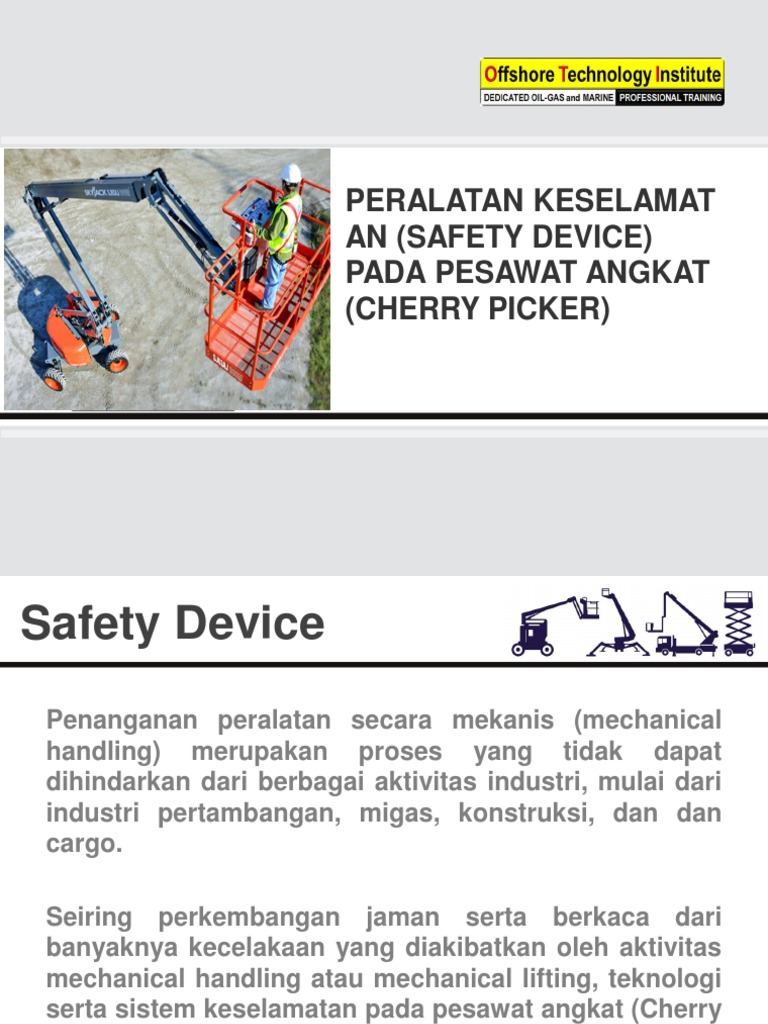Peralatan Keselamatan Cherry Picker | PDF