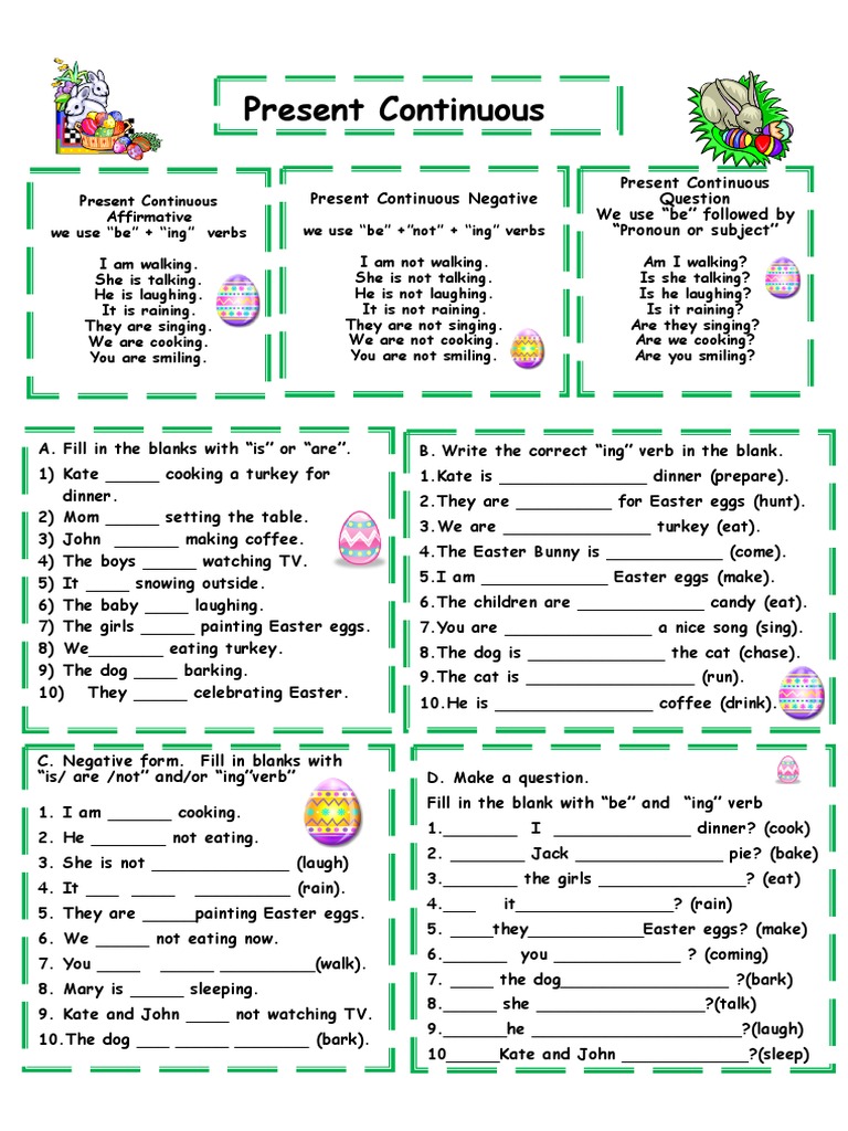 Present Continuous 3 Pdf – Grammar snacks: The present continuous – ZPRA