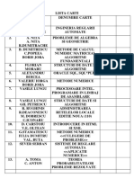 LISTA CARTI ACTUALIZATA Xerox P5