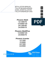 Victron Phoenix Multi Installation Manual UKISM010004000-rev08