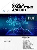 Cloud Computing and IoT