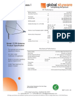 Datasheet Global Skyware 1.2m Ka Band RXTX VSAT Antenna Type 12159