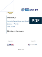 TradeNet 2.0 user guide for import/export license and permit applications