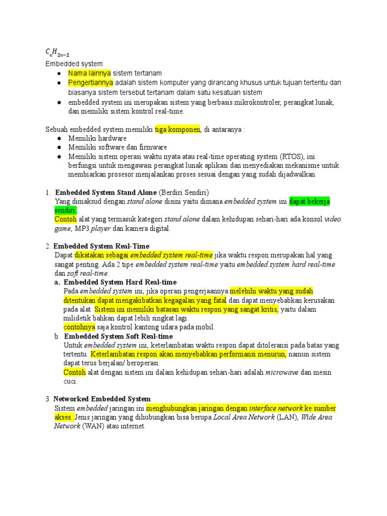 Embedded System INFORMATIKA | PDF