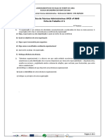 Ficha de Trabalho - UFCD 0649