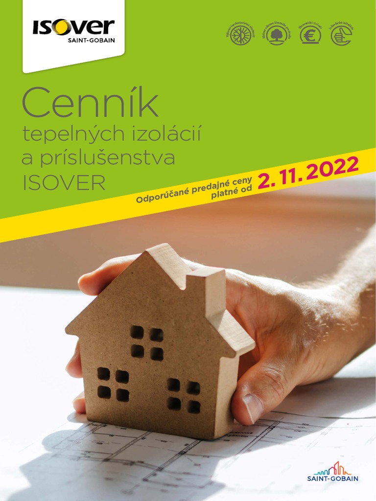Isover-Sk Isover Cennik Tepelnych Izolacii A Prislusenstva 2022 | PDF