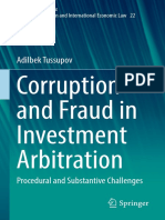 Corruption and Fraud in Investment Arbitration: Adilbek Tussupov