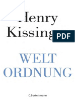 Weltordnung (Henry A. Kissinger (Kissinger, Henry A.) )